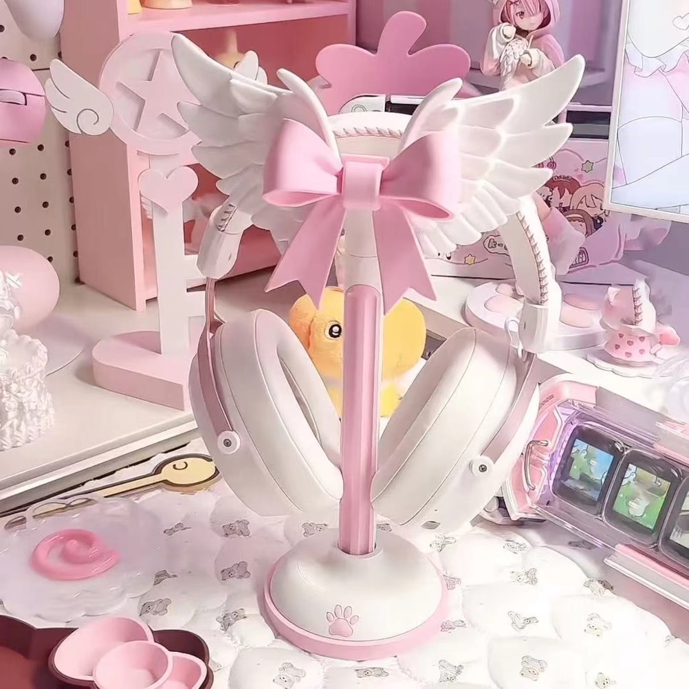 Angel Wing Bow Headset Holder  - Accessories For Your Gaming Room review and price