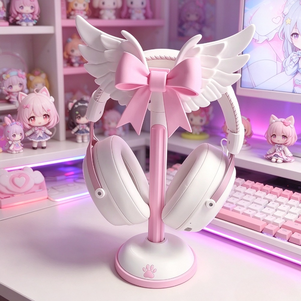 Angel Wing Bow Headset Holder  - Accessories For Your Gaming Room review and price
