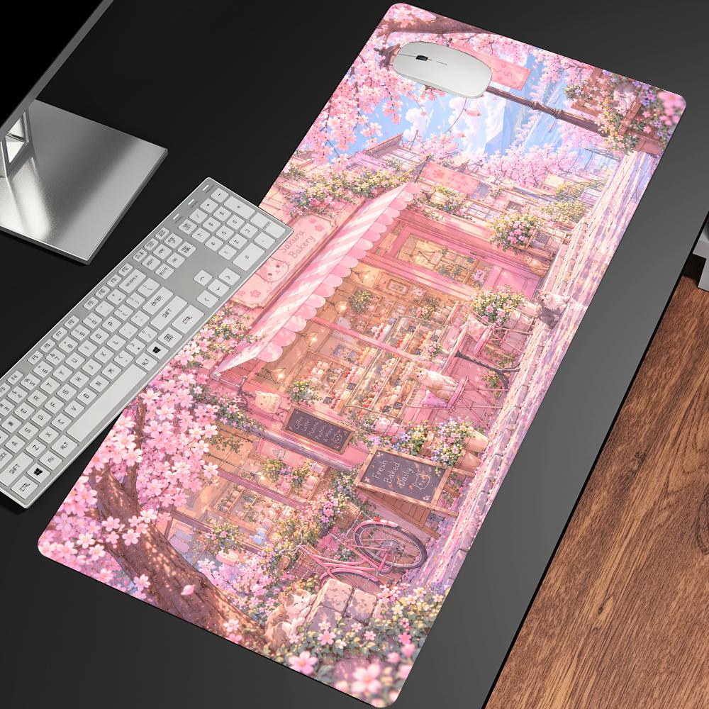 Cherry Blossom Shop Desk Mat T - Gaming Accessories Shop review and price