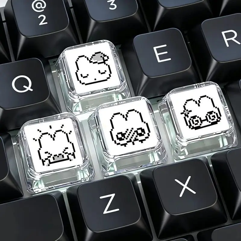 4pcs Cute Pixel Rabbit Express - Gaming Accessories Aesthetic review and price