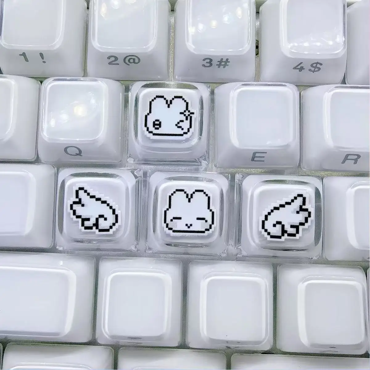 4pcs Cute Pixel Rabbit Express - Gaming Accessories Aesthetic review and price
