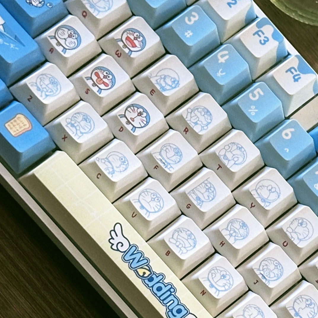 Original Doraemon Keycaps 120  - Gaming Accessories Aesthetic review and price
