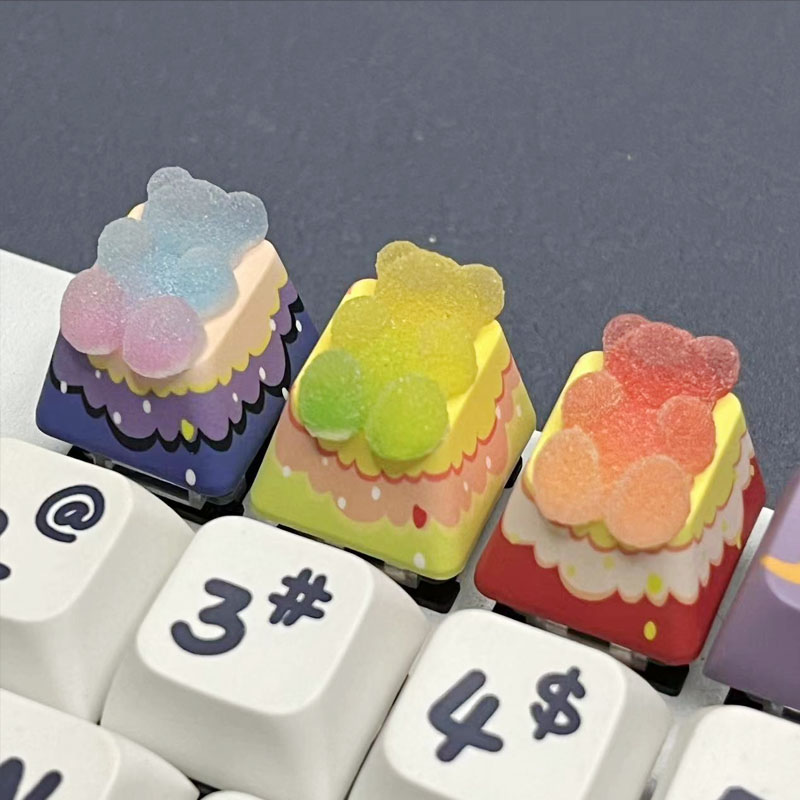 Bear Keycaps Backlight Cherry  - Gaming Accessories Aesthetic review and price
