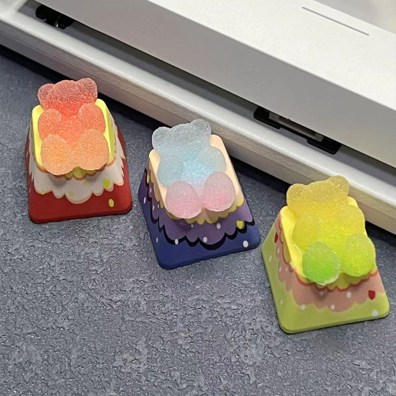 Bear Keycaps Backlight Cherry  - Gaming Accessories Aesthetic review and price