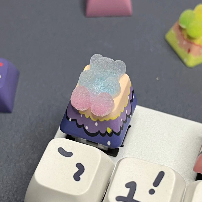 Bear Keycaps Backlight Cherry  - Gaming Accessories Aesthetic review and price